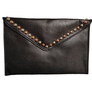 B-Low the Belt Black clutch with embellishments Evening bag BNNU NWOT